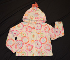 Gymboree SNOW BLOSSOM Fleece Hoodie Jacket Dots  Circles NWT 5 6 7 8