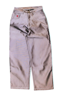 90s ROCAWEAR シャイニーデニム 光沢 Vintage 1990s Rocawear Baggy Shiny Metallic Glanz Sparkle Jeans