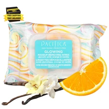 Makeup Remover Face Wipes - Daily Facial Cleansing & Exfoliating Towelettes - Bi