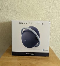 Harman Kardon Onyx Studio 8, Portable stereo Bluetooth speaker Blue new In box