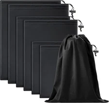 6 Pieces Toy Storage Bag Microfiber Ski Goggle Bag Sunglasses Pouch Case Foldabl