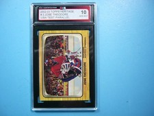2002/03 TOPPS HERITAGE USA TEST PARALLEL HOCKEY CARD #3 JOSE THEODORE KSA 10 GEM