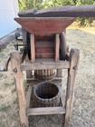 Wallace Corcoran Co. Junior Primitive Wood Fruit Press Large, Portland OR USA — photo 3