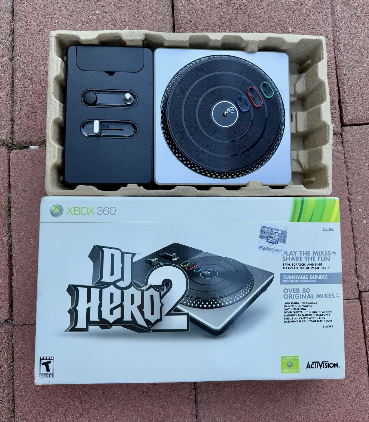 DJ Hero 2 Wireless Turntable Controller for Xbox 360 - Tested & Working