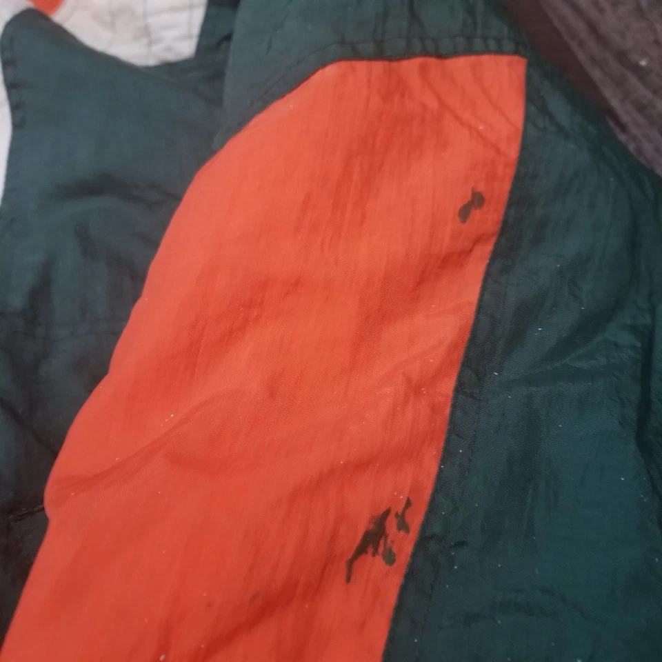 Chaqueta Vintage Años 90 Starter University Miami Hurricanes 1/2 Cremallera Talla Mediana Foto 4 de 4
