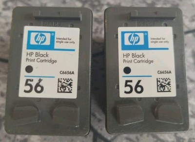 2x Original HP 56 Schwarz Tintenpatronen (C6656A) - Unbenutzt!