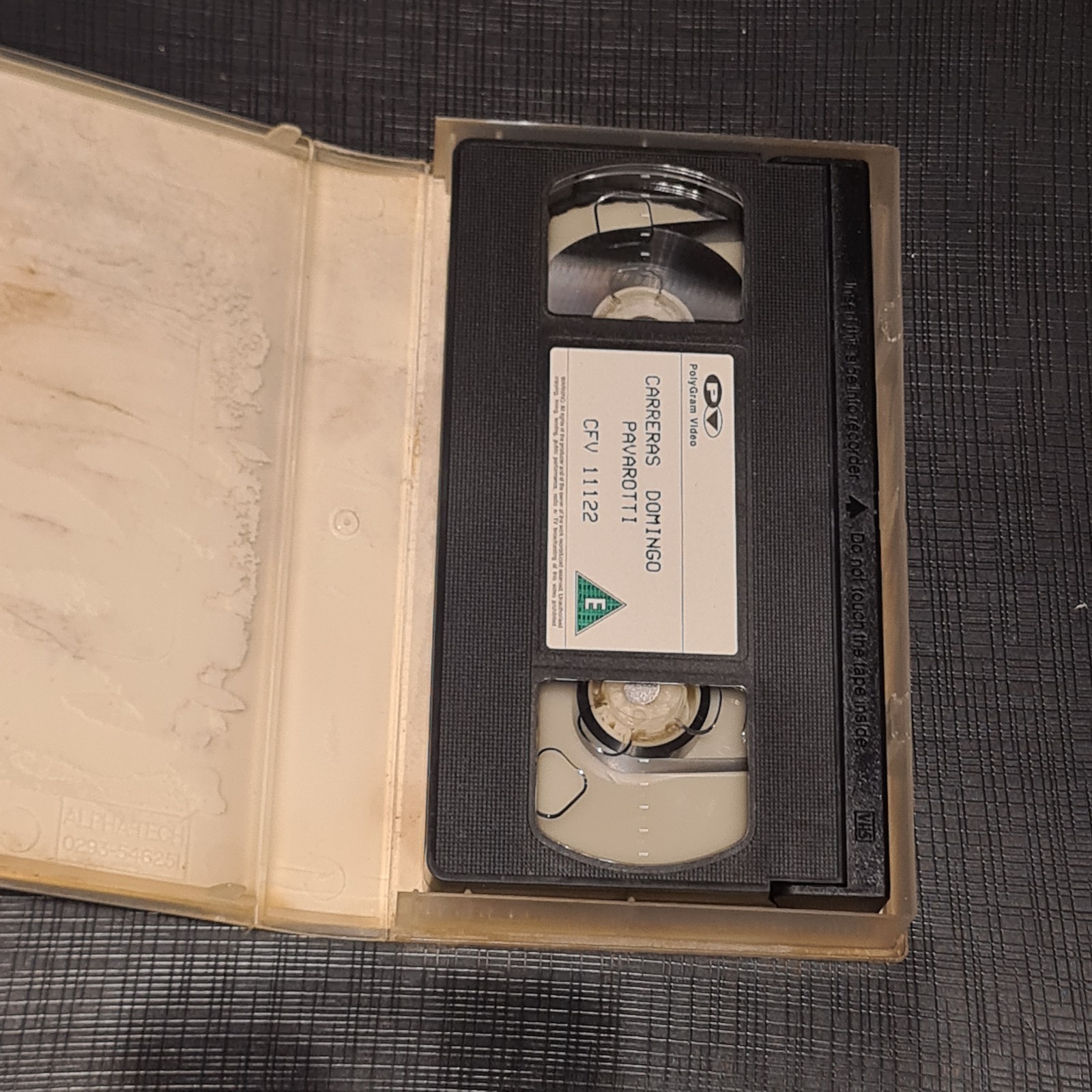 Carreras Domingo Pavarotti In Concert VHS w/Booklet THE THREE TENORS Rome 1990 image 3