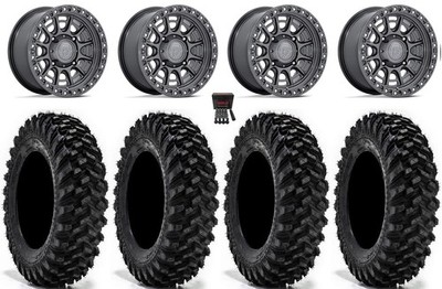 Fuel Cycle 15'' Wheels GM +10mm 32'' Warrior XT Tires Polaris RZR Turbo S / RS1