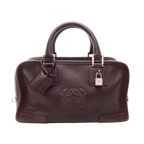 LOEWE Amazona 28 Handbag leather Brown Used Women