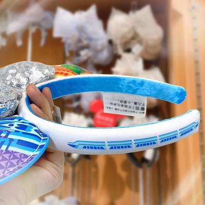 Four Parks Icons Minnie Mouse Ear Disney Parks Silver Sequin  display picture 2