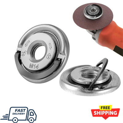 #ad M14 Angle Grinder Quick Release Self Locking Grinder Pressing Plate Flange Nut $4.19