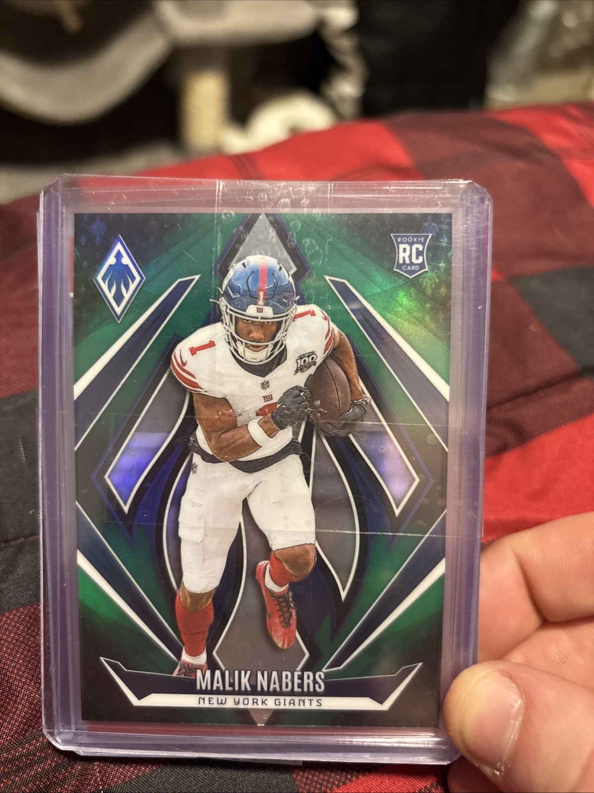 2024 Panini Phoenix - Rookies Malik Nabers #221 Green Fade /199 (RC)