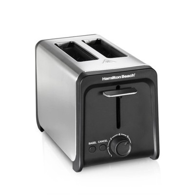 Hamilton Beach 2 Slice Toaster with Wide Slots,Bagel Function,Toast Boost,22997F