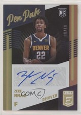 2020-21 Donruss Elite Pen Pals Gold 6/10 Zeke Nnaji #PP-ZNJ Auto 0nj7