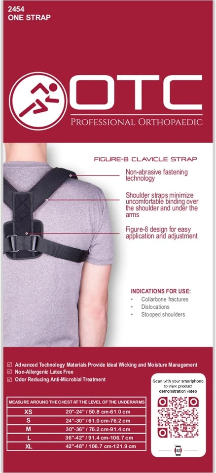 OTC Clavicle Strap, Figure-8 Style, Select Series, Small - Image 4 of 4