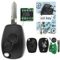 Funk SchlüSsel VAC102 434MHZ FüR Renault Clio II III -12 Twingo II Fernbedienung