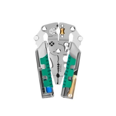 1× Multi-Functional Foldable Wire Stripper Scissor With Electrical Test Tool