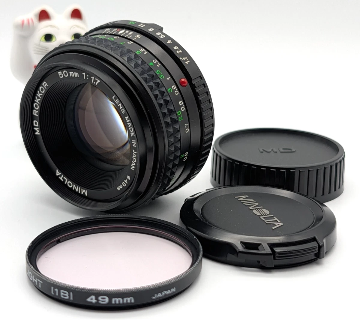 Minolta new MD 50mm f/1.7 レンズ Minolta MD Camera Lenses 50mm Focal f/1.7 Maximum Aperture for