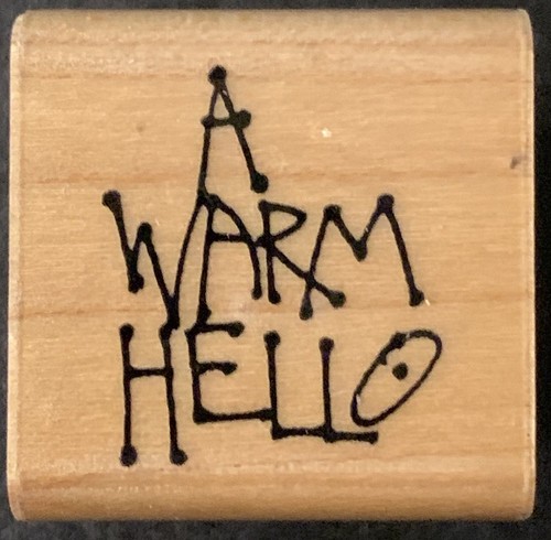 Annette Allen Watkins A Warm Hello Gummistempel