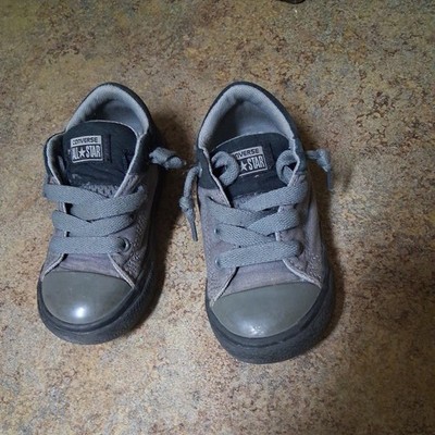 Converse Shoes Child 8 Chuck Taylor All Star Low Sneakers 750118F Gray Fabric