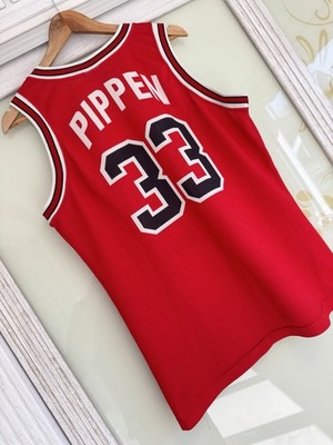 Pippen #33 Chicago Bulls 90's Basketball Jersey NBA Shirt Size