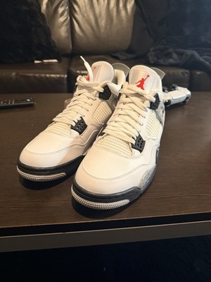 Nike Air Jordan 4 Retro White Cement Men's Size 13 (DS No Box)