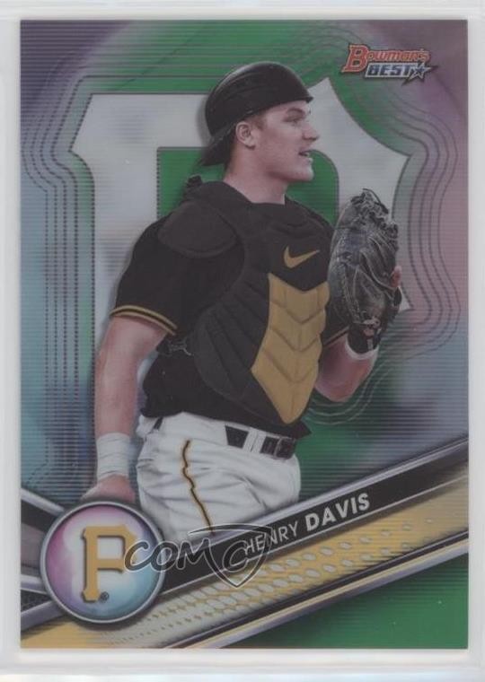 2022 Bowman's Best Top Prospects Green Refractor 31/99 Henry Davis #TP-21 0fz3