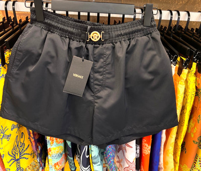 VERSACE Men's Swim Shorts Gold Medusa Head Buckle Luxury Beachwear Size XLarge