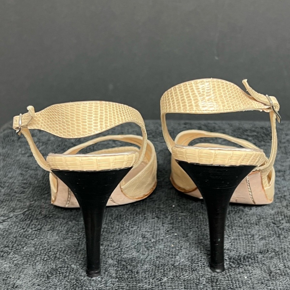 Rickard Shah Women Sandal Beige With High Heel 36M Exotic Made in Italy View 4