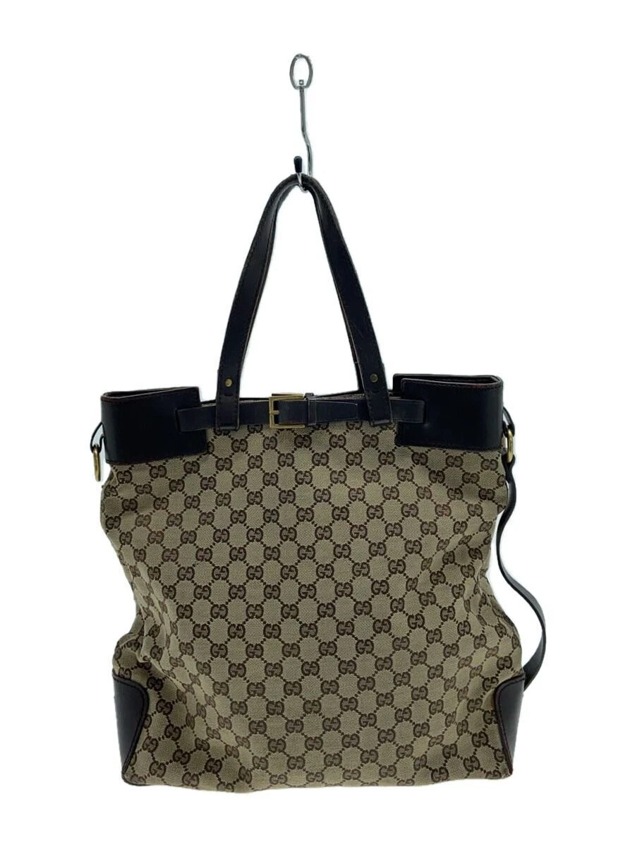 Sac fourre tout GUCCI toile sans ceinture d'un côté