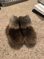real fur slippers women