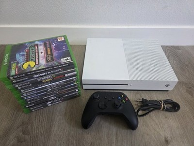 Microsoft Xbox One S 500GB White Console Bundle Controller + 12 Games Tested
