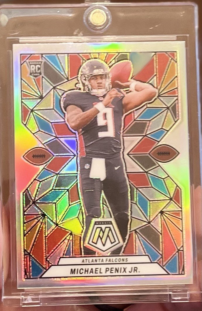 2024 Panini Mosaic Stained Glass Michael Penix Jr. Rookie Case Hit SSP RC
