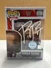 SIGNED Funko Pop! WWE Wrestling - ROMAN REIGNS #176 COA AUTHENTICATED