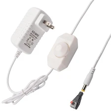 DC12V 2A Plug-in Dimmer Switch 110-240V AC to DC Converter Power Supply Adapt...