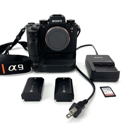 Sony Alpha a9 Camera Body 68k Shutter Count With 2 OEM Batteries, Grip, Charger