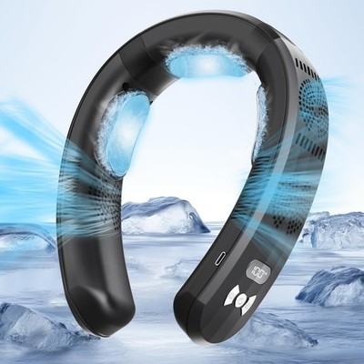 Portable Neck Air Conditioner Fan,Bladeless Fans,Long Endurance Limited Versi...