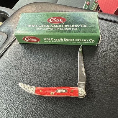 Case 610096 SS Texas Tiny Toothpick Dark Red 1 of 500 2004 New | eBay
