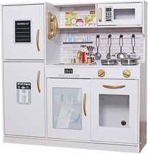 Kids Cooking Pretend Play Toy Children Playset Wooden Kitchen Set Christmas Gift