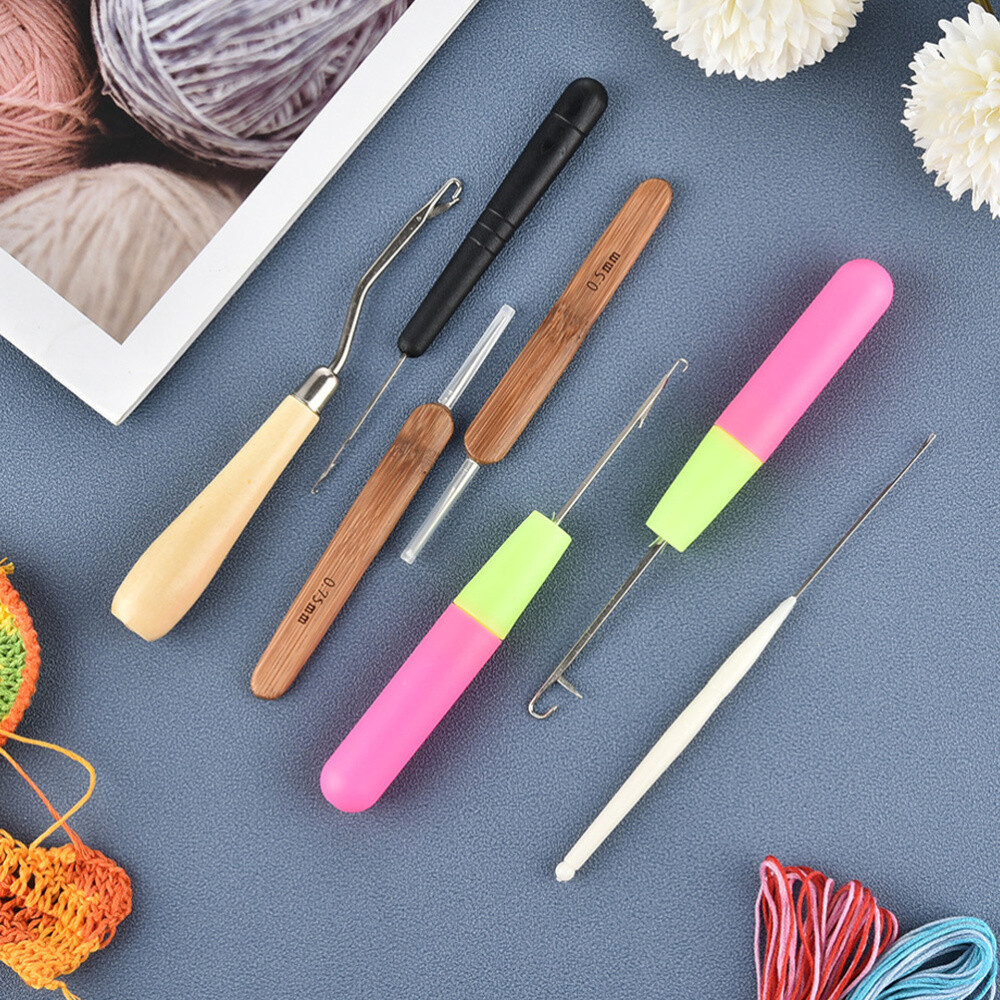 14 Pcs Dread Braid Crochet Hair Tool Tools Kit Curly Making eBay