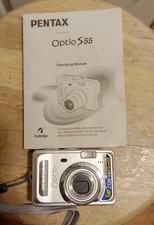Pentax Optio 3x Optical Zoom 5mp Silver Camera Owners Manual Included