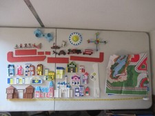 Vintage Sears Disneyland Commemorative Playset partial with box