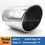thumbnail 9  - 4&#034; Inlet 8&#034; Outlet 18&#034; Long Stainless Steel Rolled Edge Exhaust Tip Diesel