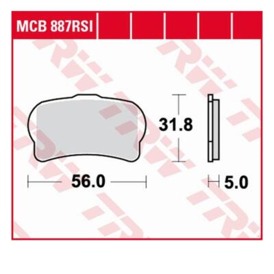 TRW MCB887RSI Bremsbelagsatz Scheibenbremse