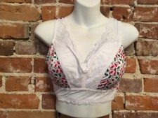 Rhonda Shear Christmas Holiday Lights Pin Up Lace Retro Bra New Removable Pads