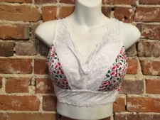 Rhonda Shear Christmas Holiday Lights Pin Up Lace Retro Bra New Removable Pads