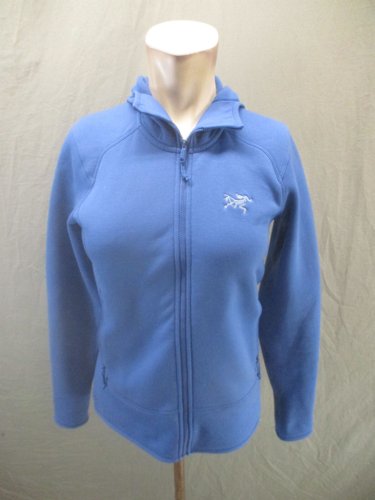 Giacca sportiva ARC'TERYX taglia S donna blu full zip tasca foderata in pile 537