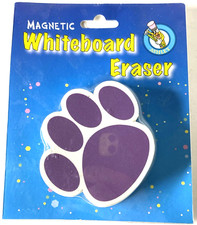 ASHLEY PRODUCTIONS MAGNETIC WHITEBOARD DRY-ERASER 10005 PURPLE PAW NIP