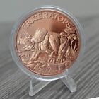 Triceratops Dinosaur 1 oz Pure Copper Round Collectible Coin in Capsule