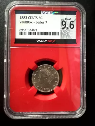 1883 5c NGC Liberty Nickel - With Cents 9.6 (MS 66)